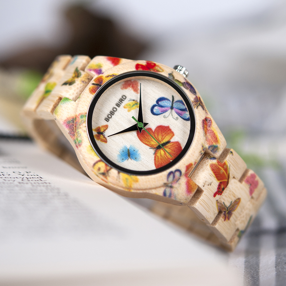 Luxury Watch Engraving - BOBO BIRD Wood Women Watches Luxury