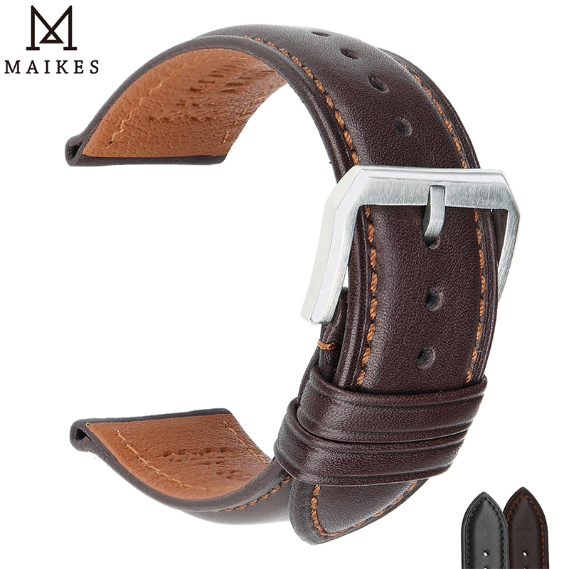 Luxury Watch Longines - MAIKES Luxury Genuine Leather Watch Bands