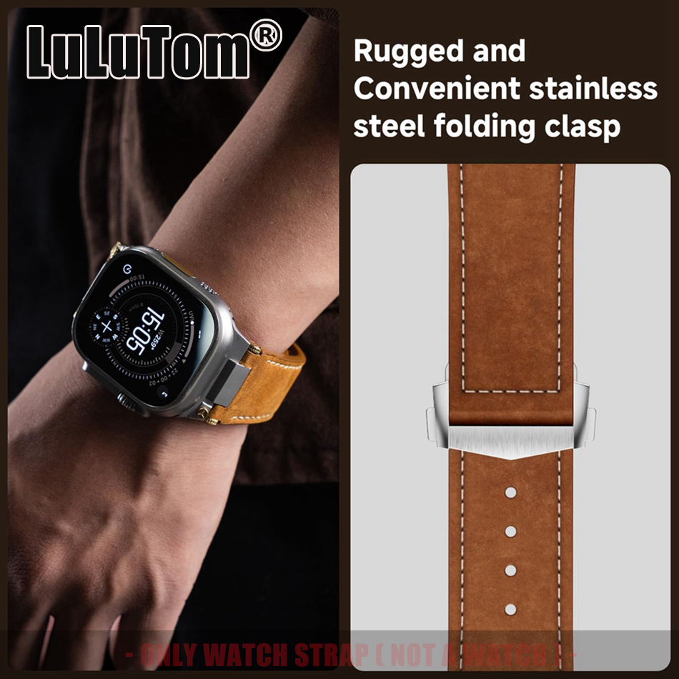 Luxury Watch Apple Bands - Man Leather Band for Apple Watch