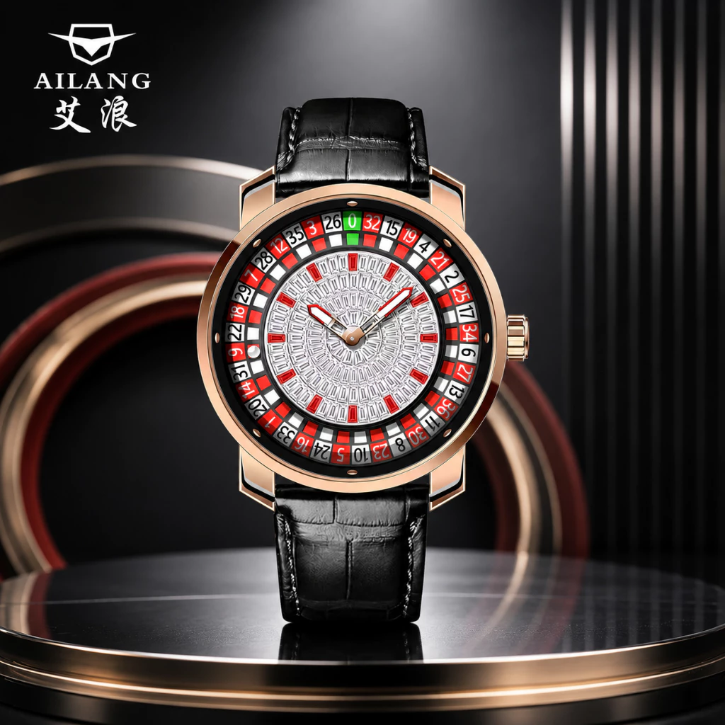 Tourbillon Movement Watch - AILANG Fashionable and noble red Top