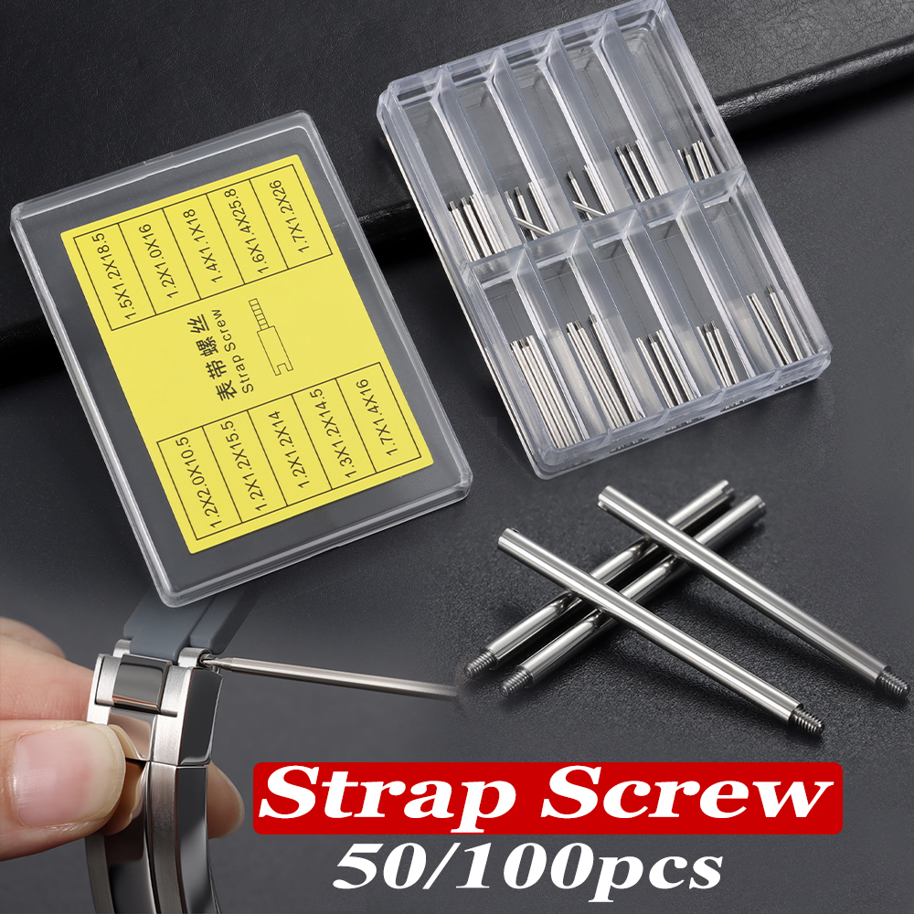 50pcs 100pcs Metal Screws Rod  - Luxury Watch Expensive incelemesi ve fiyatı