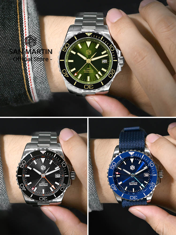 San Martin 39mm Diver GMT Watc - Luxury Watch La incelemesi ve fiyatı