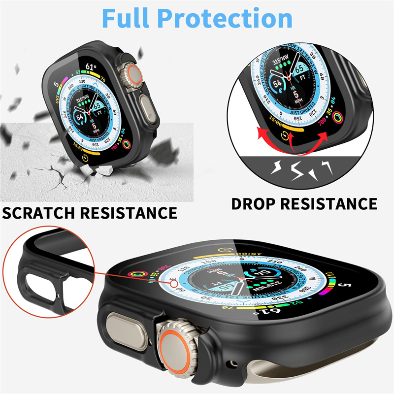Glass+case For Apple Watch Ult - Luxury Watch Apple Bands incelemesi ve fiyatı