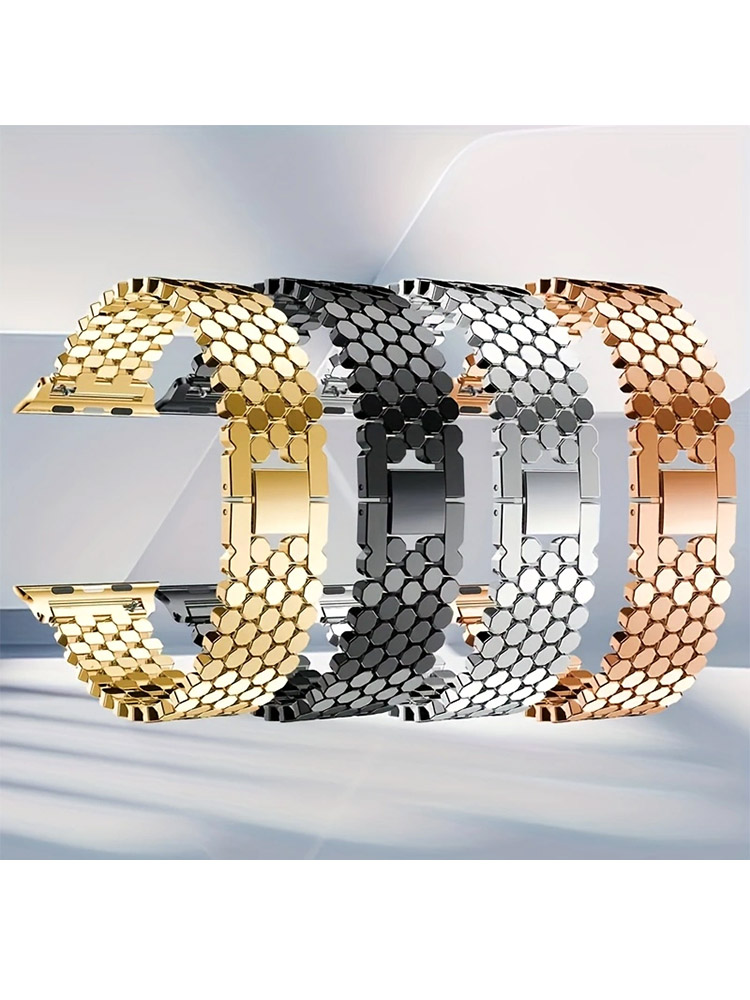 Stainless Steel Strap For Appl - Luxury Watch Apple Bands incelemesi ve fiyatı