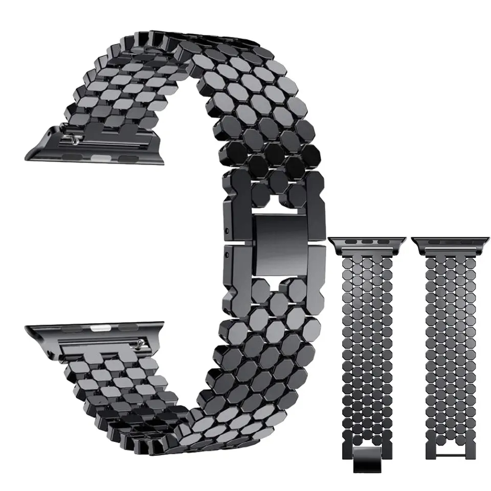 Stainless Steel Strap For Appl - Luxury Watch Apple Bands incelemesi ve fiyatı