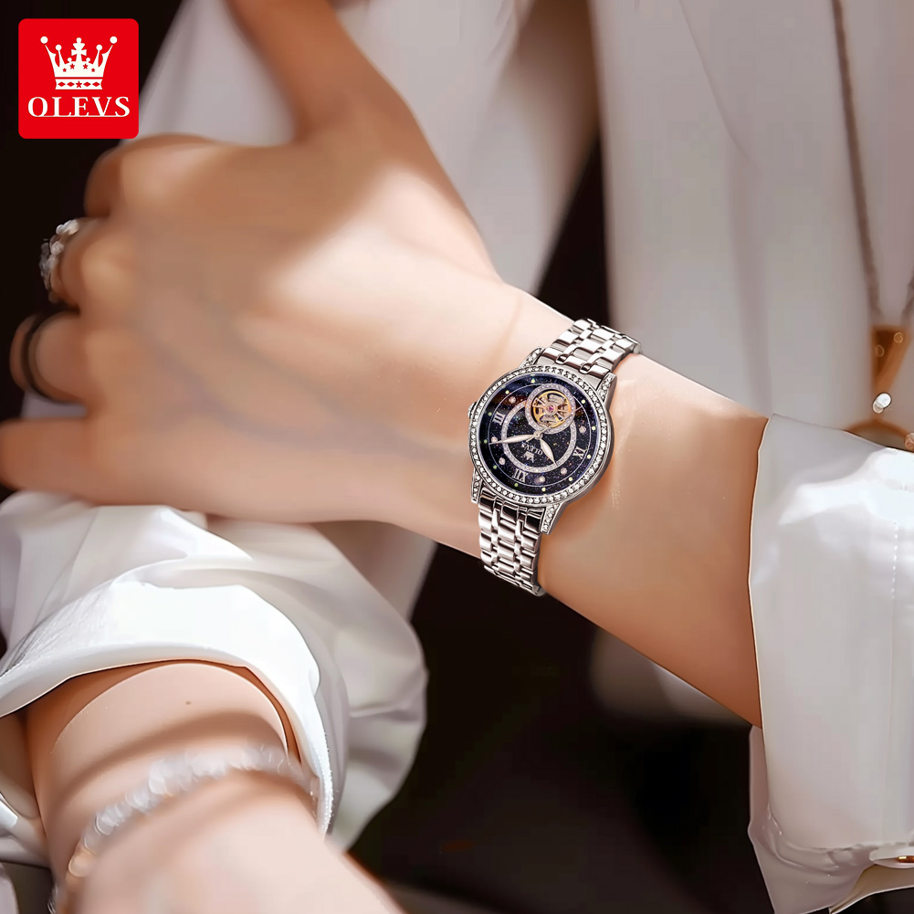 OLEVS 7036 Elegant Mechanical  - Tourbillon Movement Watch incelemesi ve fiyatı