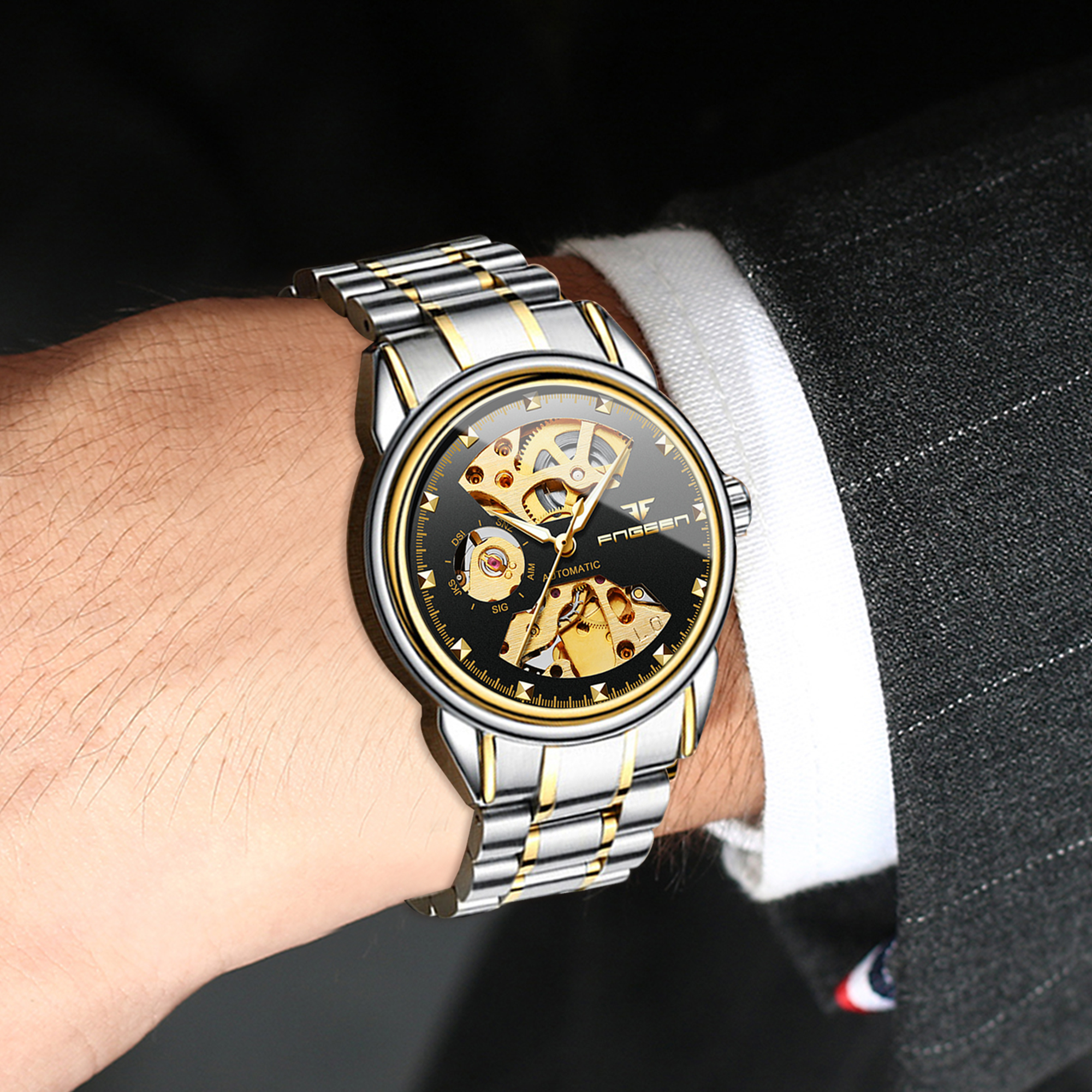 BINBOND Luxury mechanical wris - Tourbillon Movement Watch incelemesi ve fiyatı
