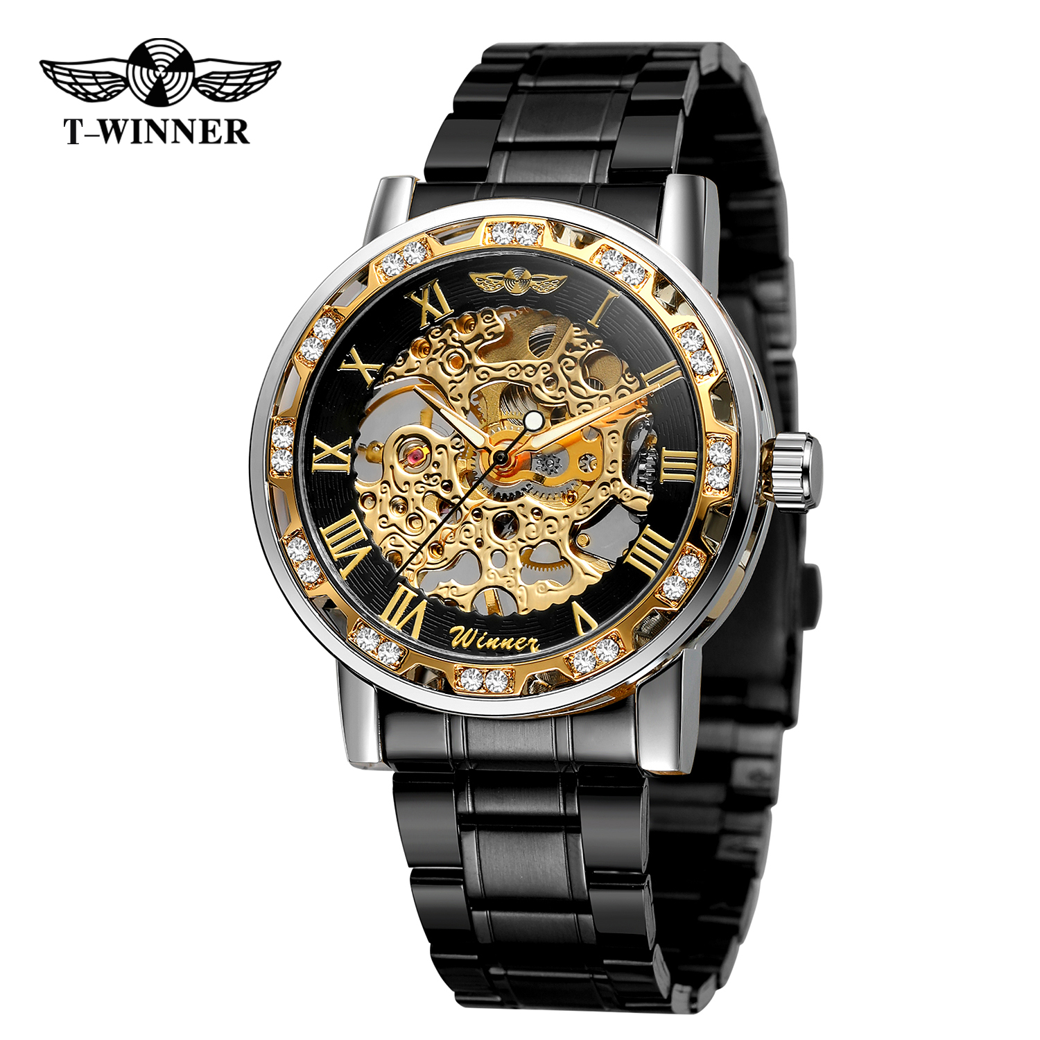 T-WINNER Fashion Black Casual  - Luxury Watch Engraving incelemesi ve fiyatı