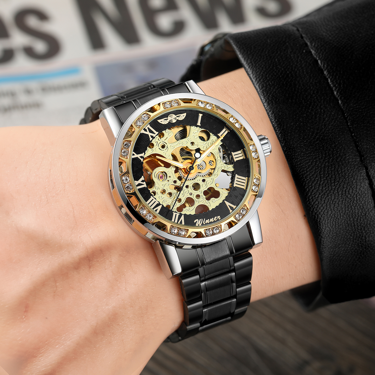 T-WINNER Fashion Black Casual  - Luxury Watch Engraving incelemesi ve fiyatı