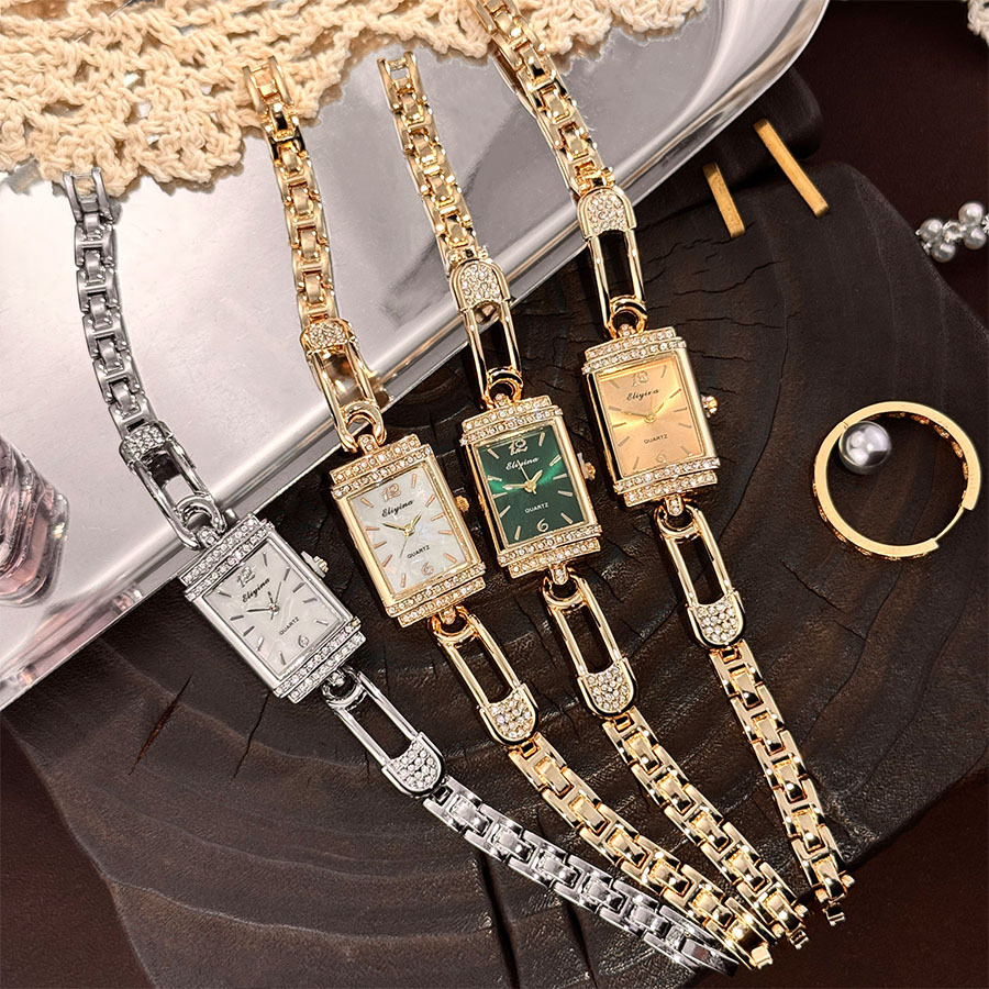 Handmade Diamond Ring Women's  - Luxury Watch With Green Dial incelemesi ve fiyatı