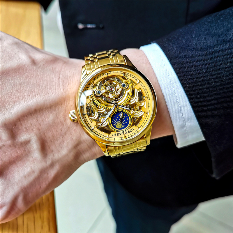 Stainless Steel New Full Skele - Moonphase Complication Watch incelemesi ve fiyatı