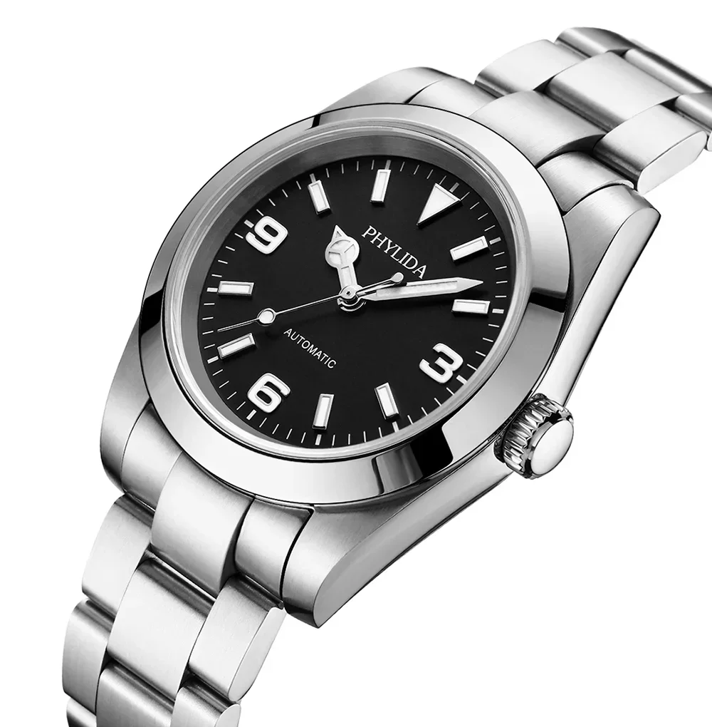PHYLIDA 39mm Miyota  Automatic - Luxury Watch Black incelemesi ve fiyatı