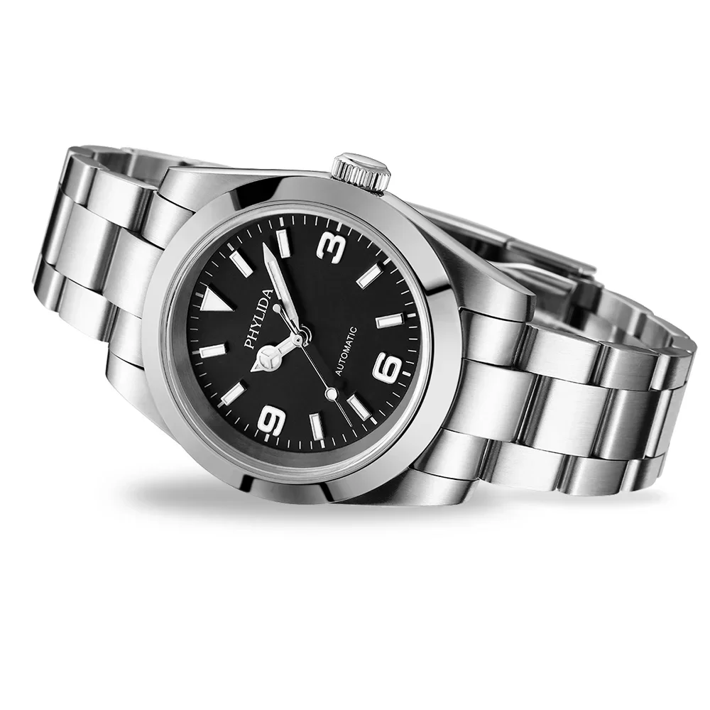 PHYLIDA 39mm Miyota  Automatic - Luxury Watch Black incelemesi ve fiyatı