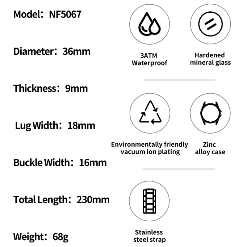 NAVIFORCE Ladies 3ATM Waterpro - Luxury Watch Black incelemesi ve fiyatı