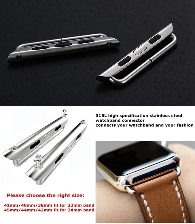 2pcs Connector Adapter for App - Luxury Watch Apple Bands incelemesi ve fiyatı