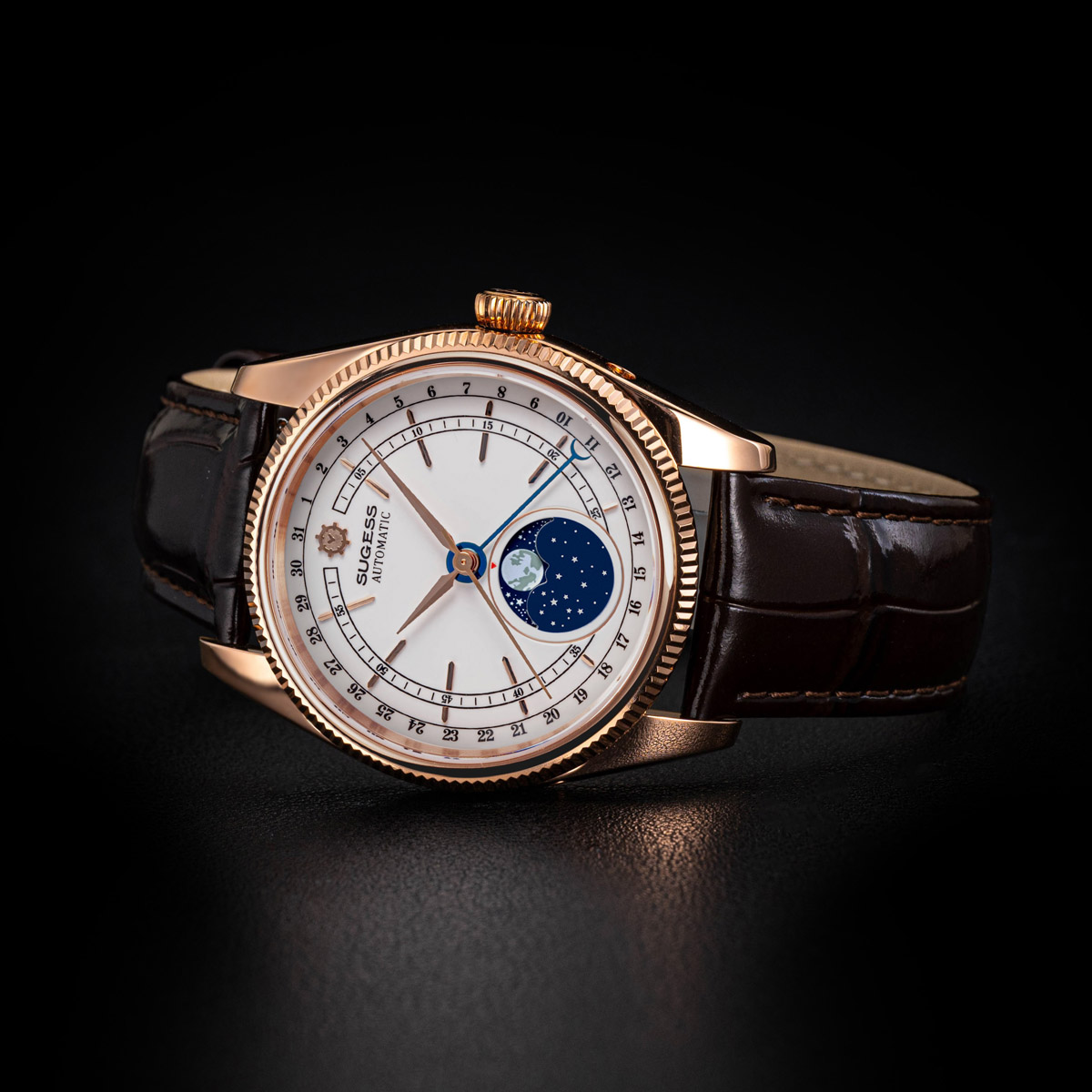 Sugess 40mm Watch of Men Moonp - Moonphase Complication Watch incelemesi ve fiyatı