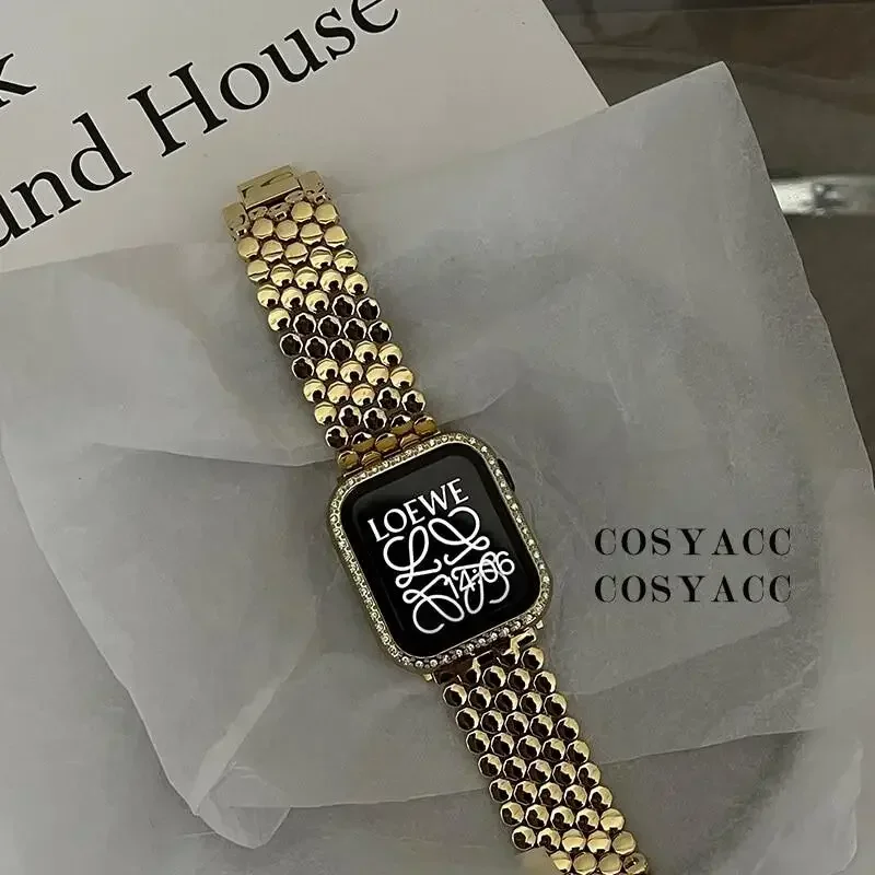 Women Stainless Steel Strap Fo - Luxury Watch Apple Bands incelemesi ve fiyatı