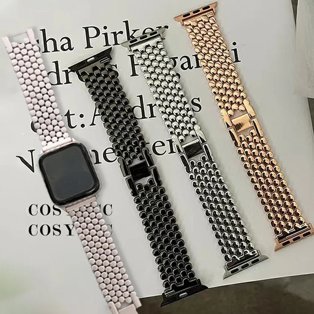 Women Stainless Steel Strap Fo - Luxury Watch Apple Bands incelemesi ve fiyatı