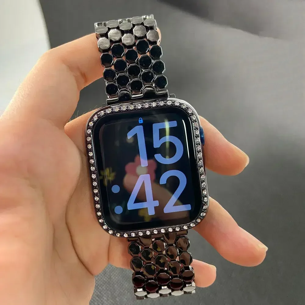 Women Stainless Steel Strap Fo - Luxury Watch Apple Bands incelemesi ve fiyatı