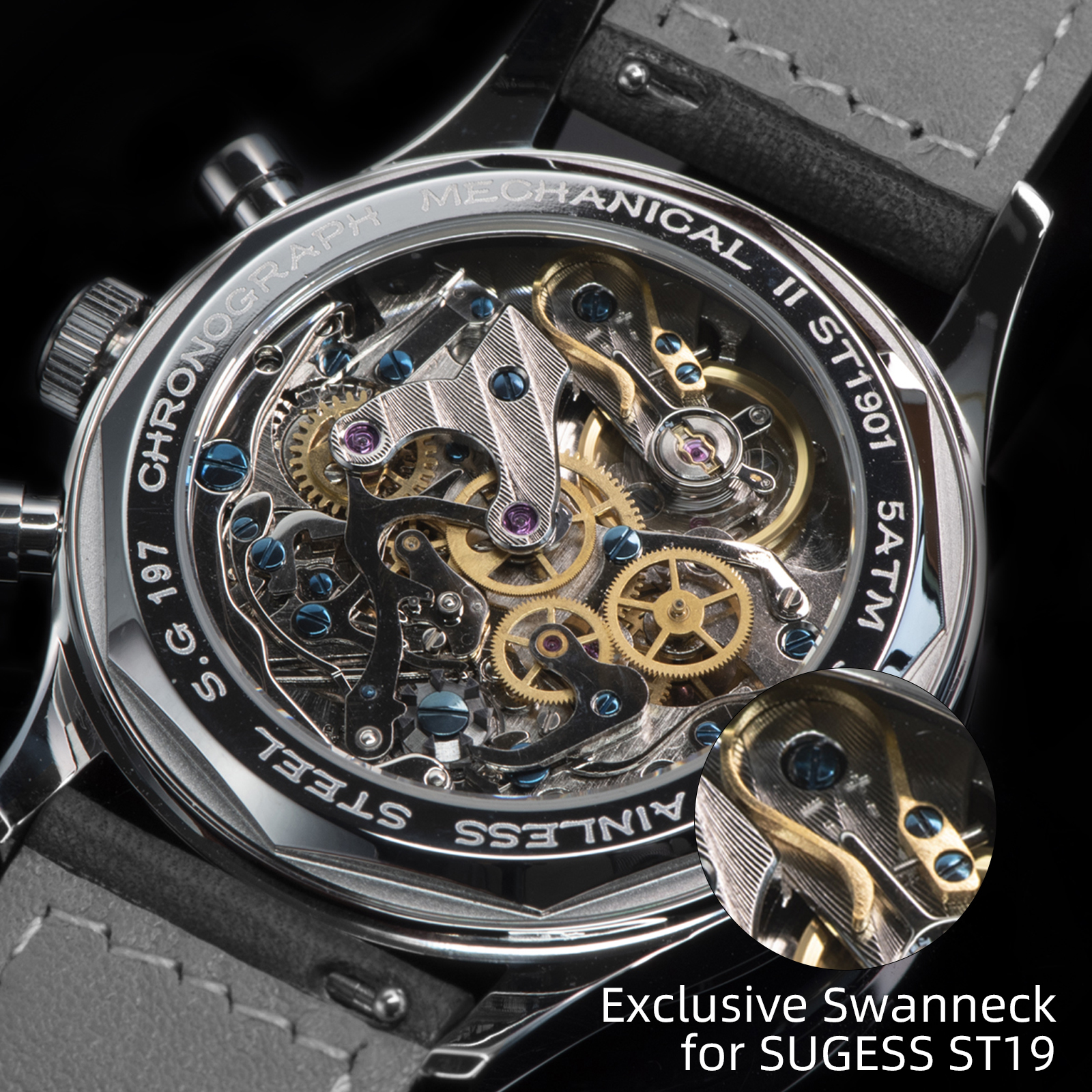 Sugess Men Watch ST1908 Swanne - Moonphase Complication Watch incelemesi ve fiyatı