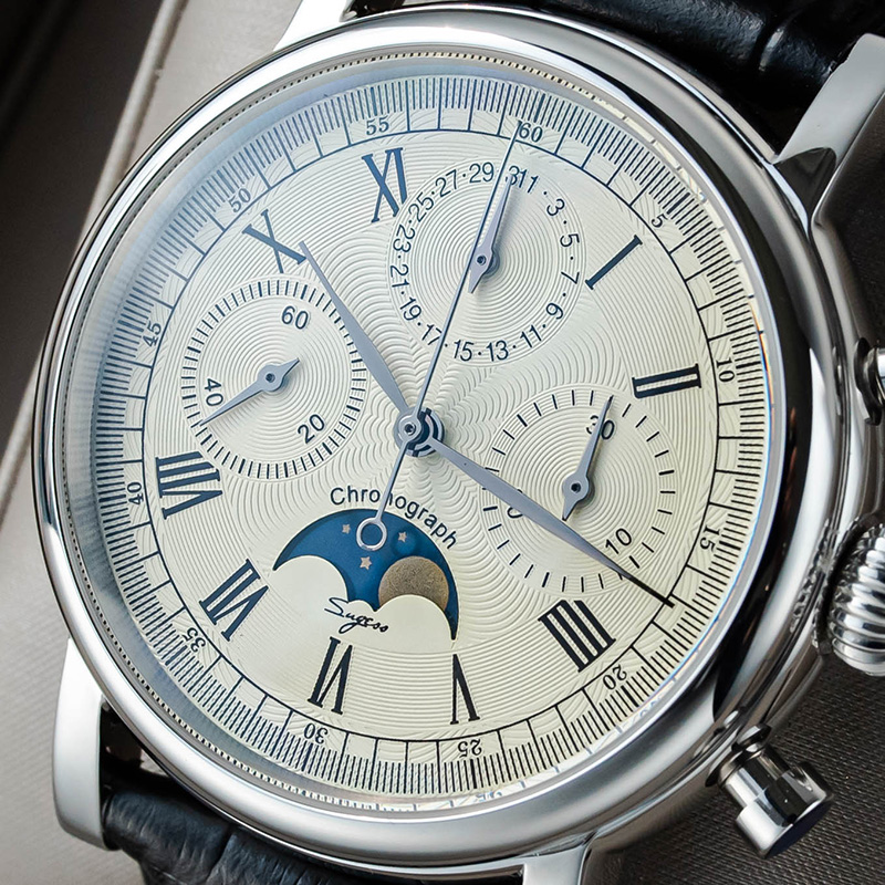 Sugess Men Watch ST1908 Swanne - Moonphase Complication Watch incelemesi ve fiyatı