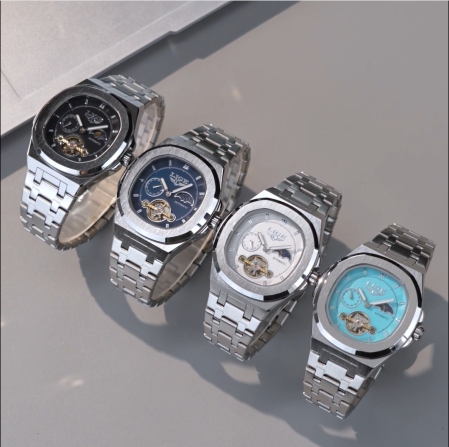 LIGE Mechanical Watch Dual Sec - Tourbillon Movement Watch incelemesi ve fiyatı