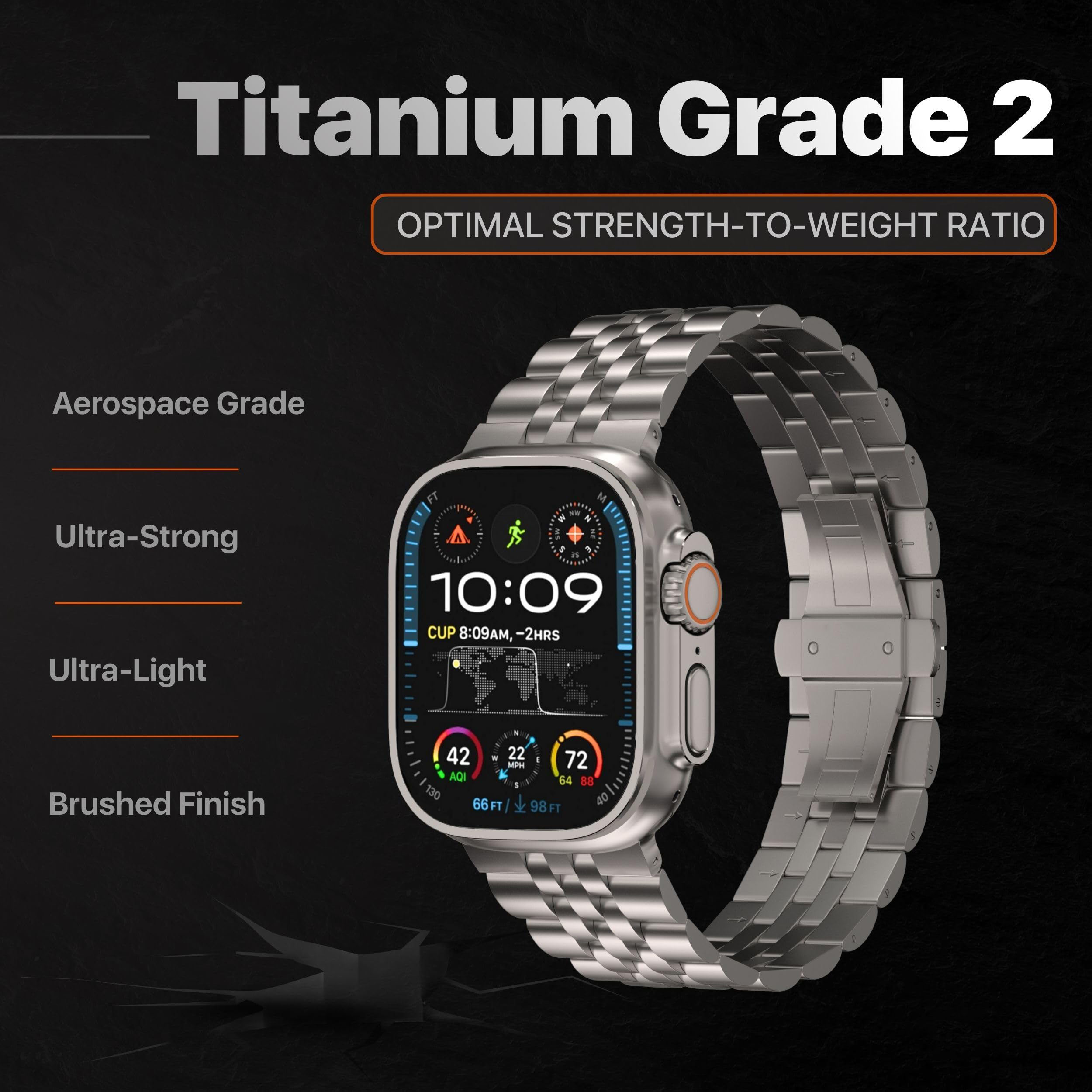 Luxury Titanium Strap for Appl - Luxury Watch Apple Bands incelemesi ve fiyatı