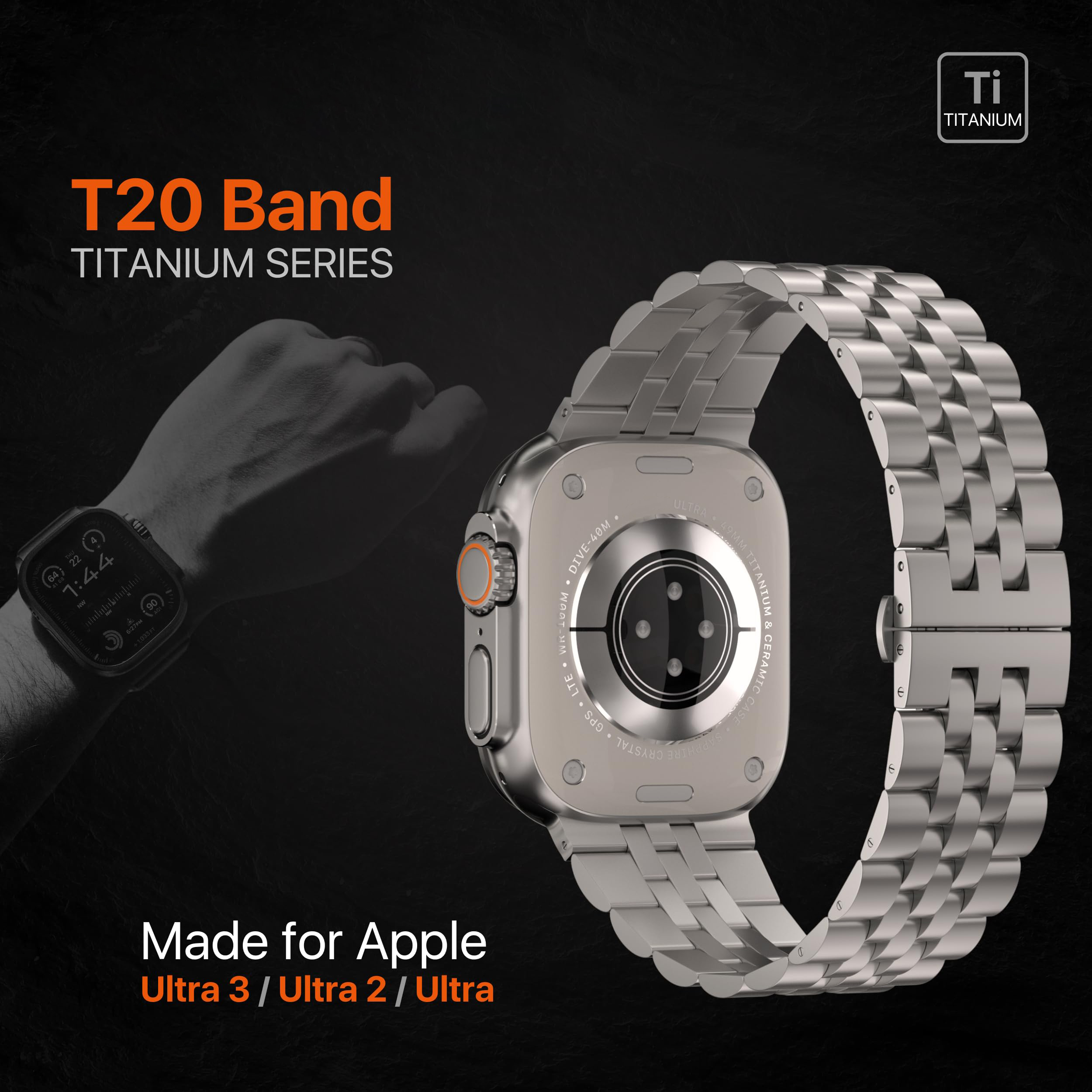 Luxury Titanium Strap for Appl - Luxury Watch Apple Bands incelemesi ve fiyatı