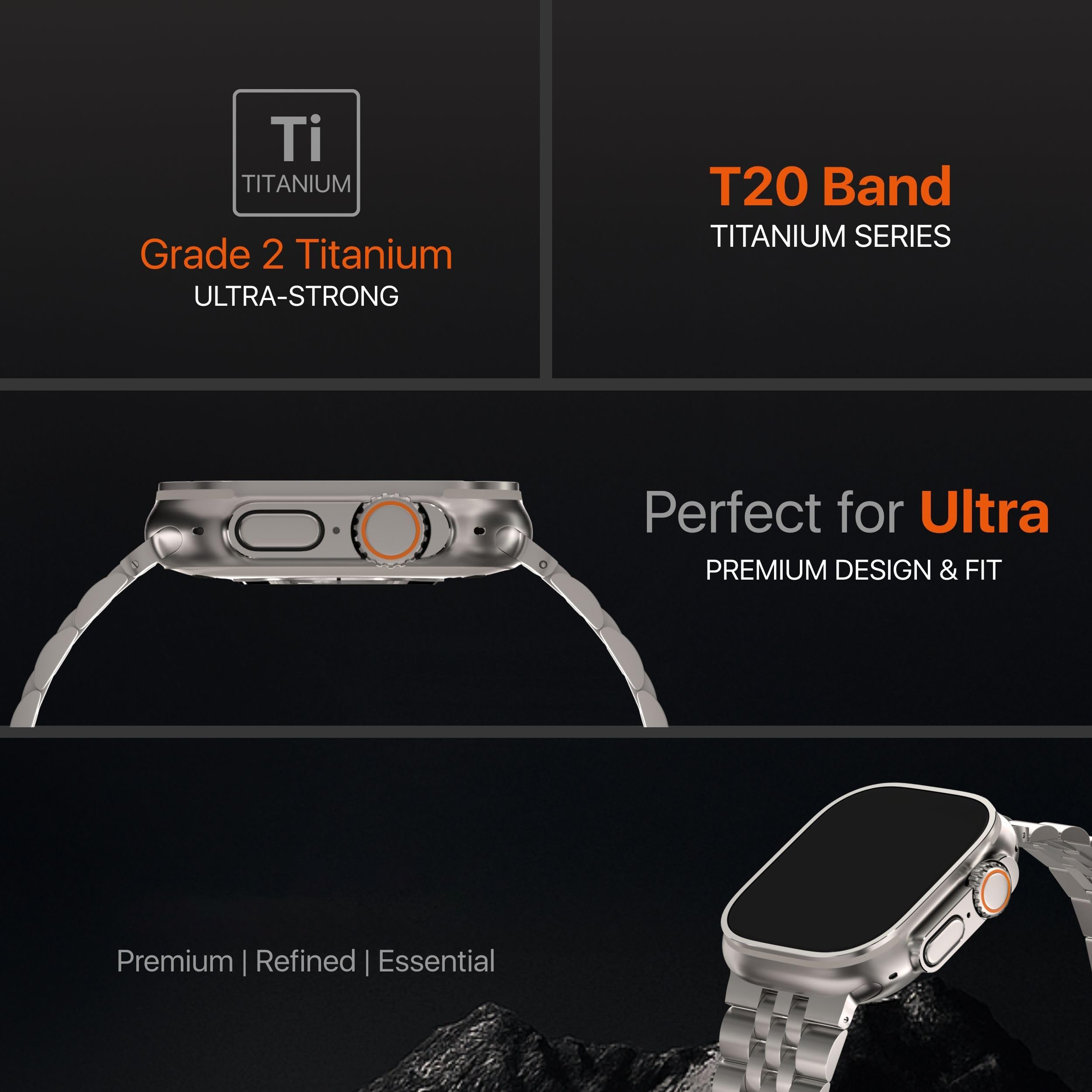 Luxury Titanium Strap for Appl - Luxury Watch Apple Bands incelemesi ve fiyatı