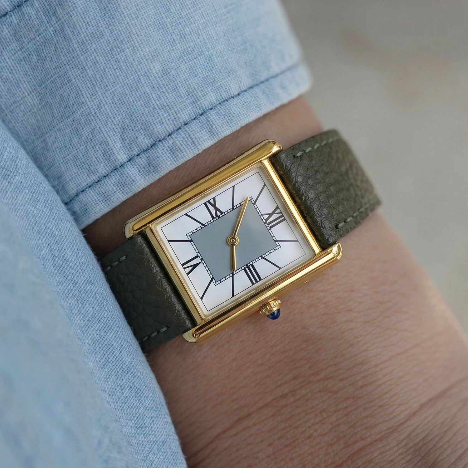 CILOA Luxury Minimalist Square - Luxury Watch With Green Dial incelemesi ve fiyatı