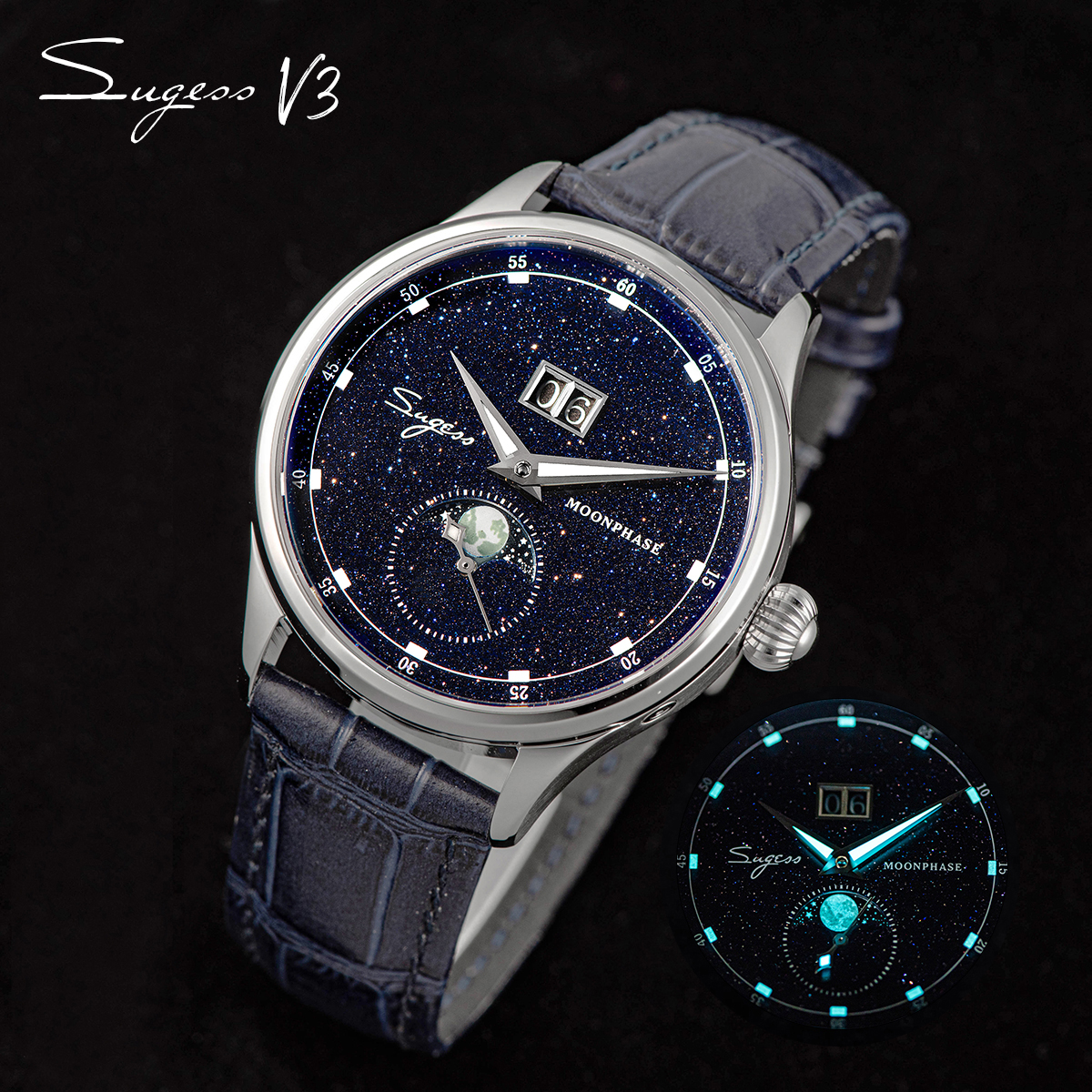 Sugess Origin ST2528 Movement  - Moonphase Complication Watch incelemesi ve fiyatı