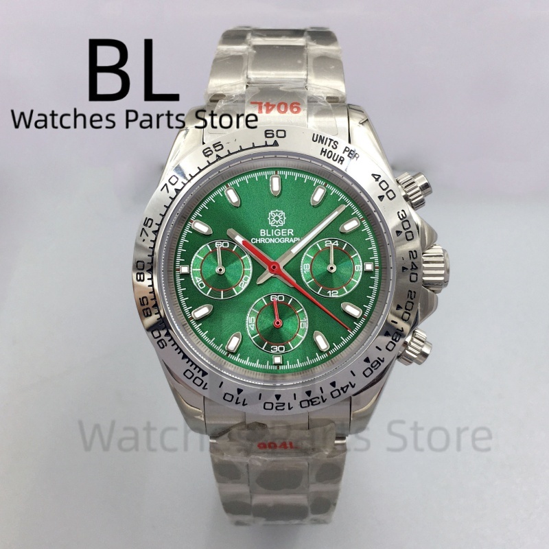 BLIGER 39mm Luxury Green Dial  - Luxury Watch With Green Dial incelemesi ve fiyatı