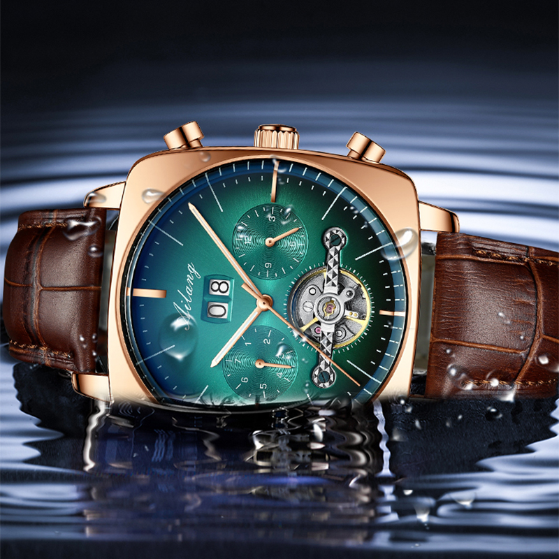 AILANG Fashion Green Big Dial  - Tourbillon Movement Watch incelemesi ve fiyatı