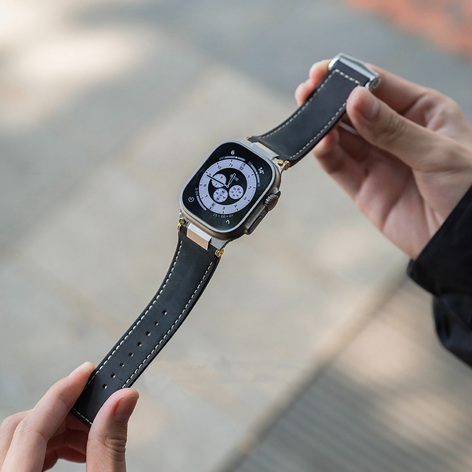 Man Leather Band for Apple Wat - Luxury Watch Apple Bands incelemesi ve fiyatı