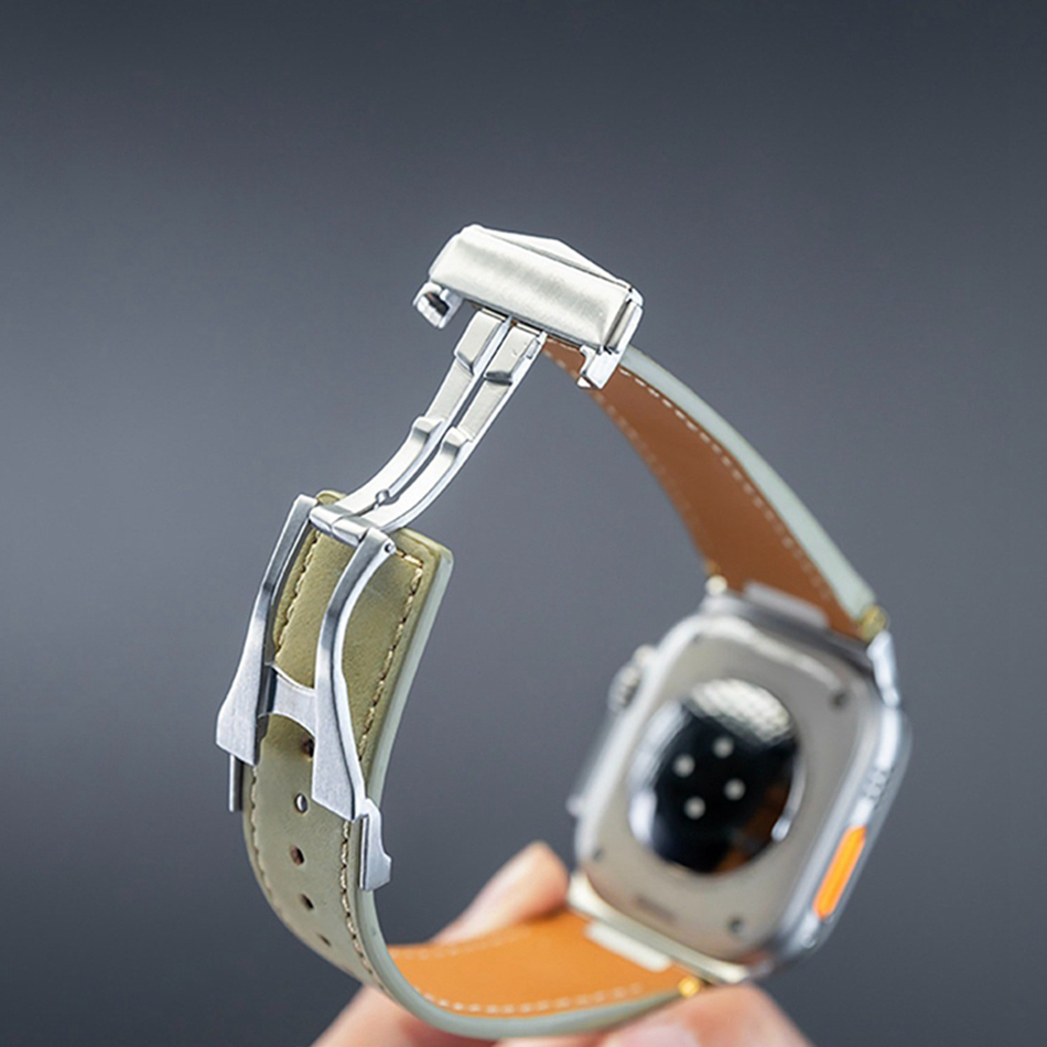 Man Leather Band for Apple Wat - Luxury Watch Apple Bands incelemesi ve fiyatı