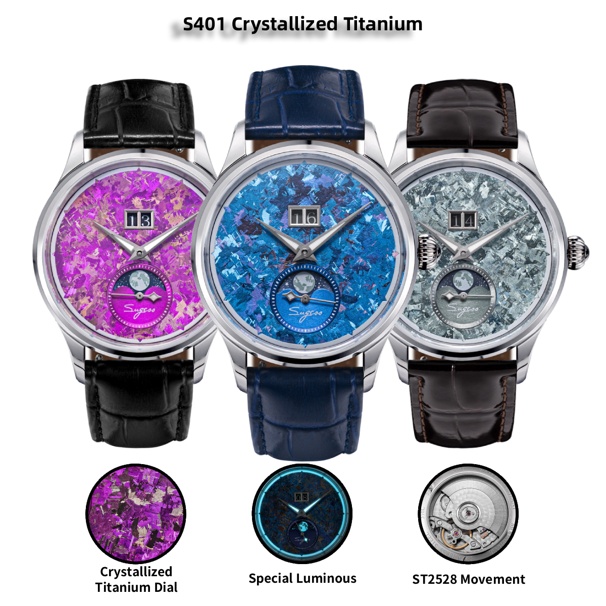 Sugess Watch of Men Moonphase  - Moonphase Complication Watch incelemesi ve fiyatı