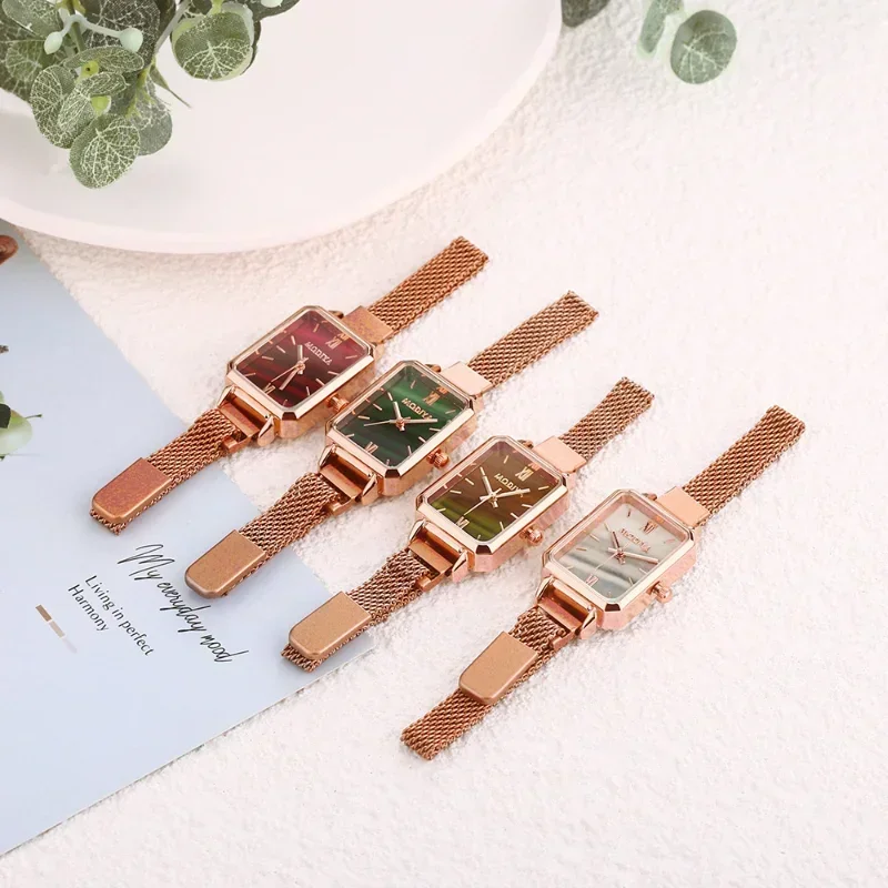 Women Watches Fashion Square L - Luxury Watch With Green Dial incelemesi ve fiyatı