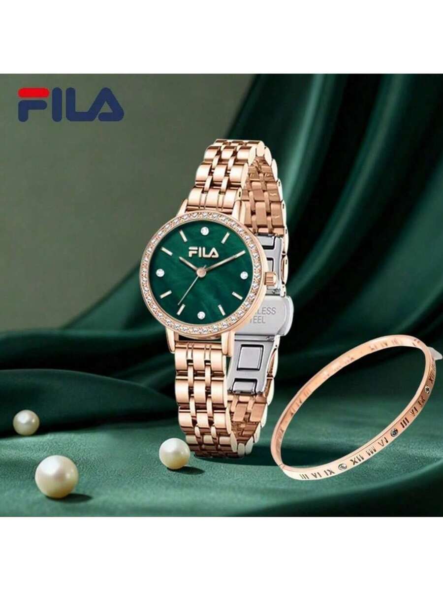 Elegant Womens Quartz Watch Wi - Luxury Watch With Green Dial incelemesi ve fiyatı