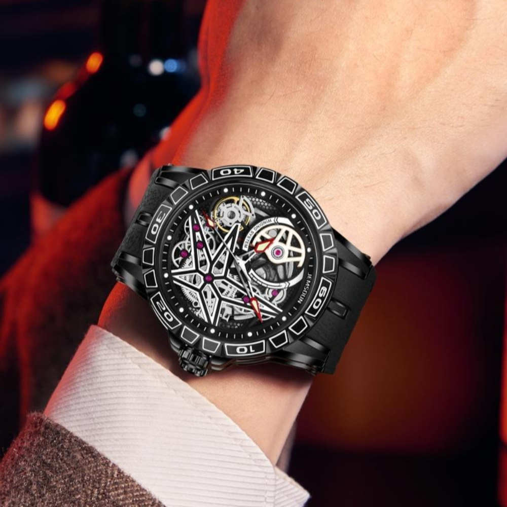 Creative 3D Quartz Watches Men - Luxury Watch Engraving incelemesi ve fiyatı