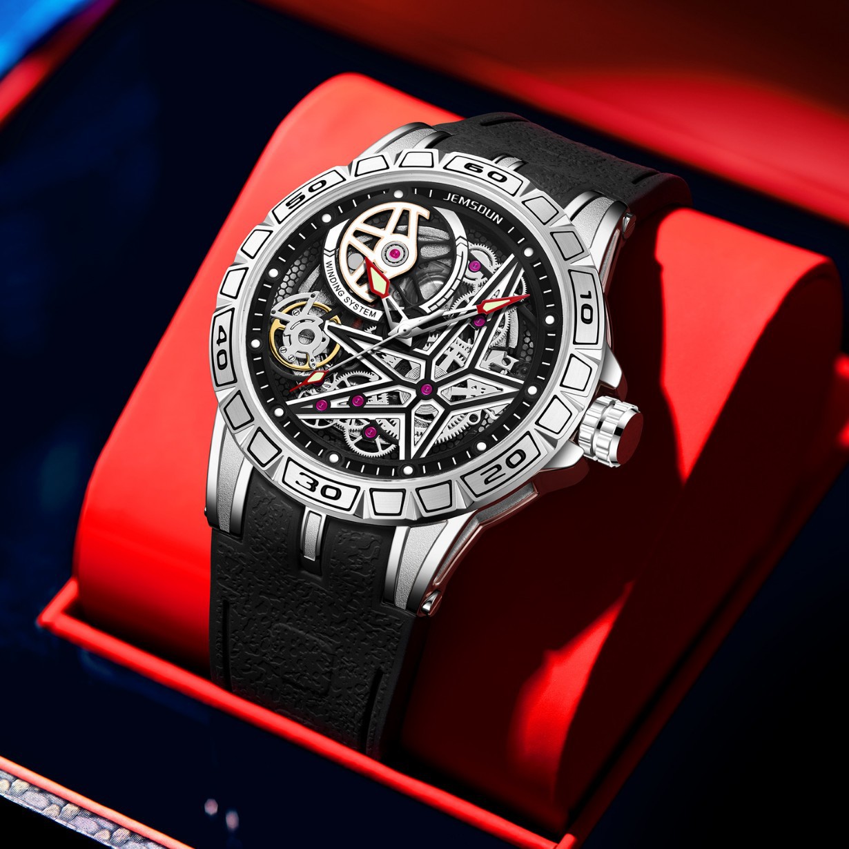 Creative 3D Quartz Watches Men - Luxury Watch Engraving incelemesi ve fiyatı