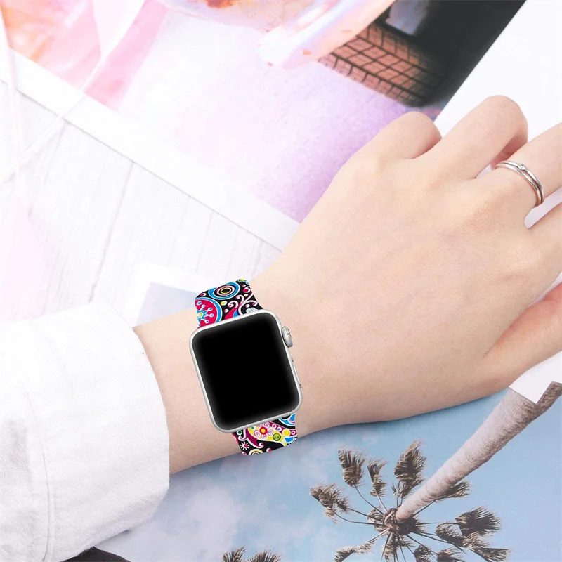 Printed band For apple watch s - Luxury Watch Apple Bands incelemesi ve fiyatı