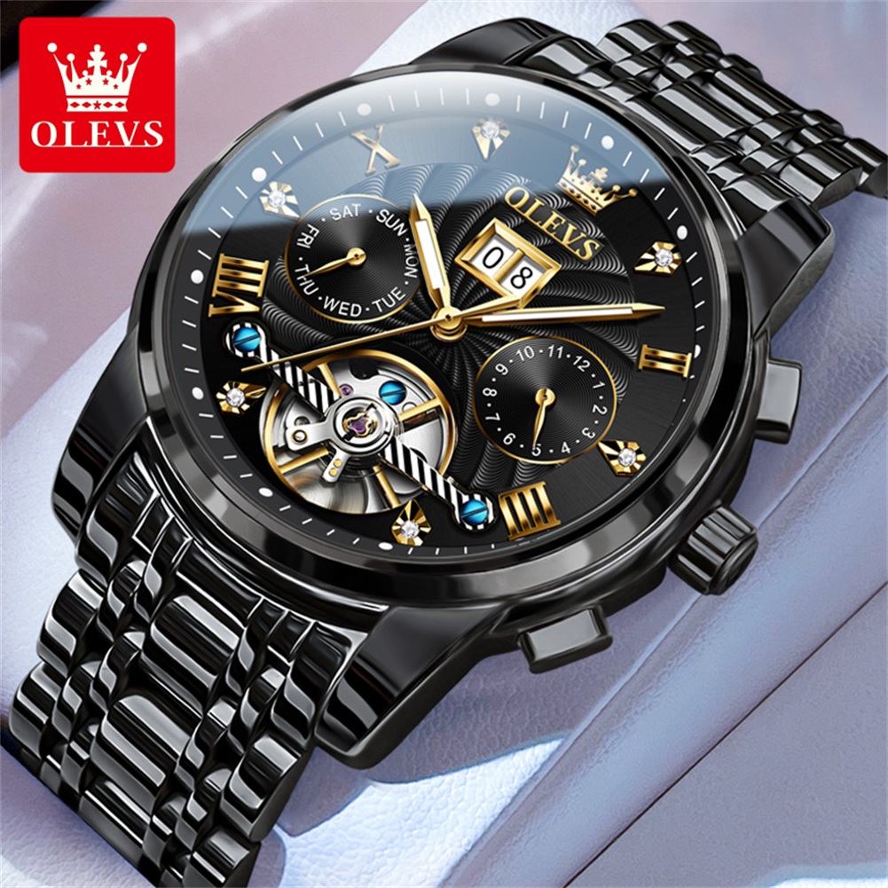 OLEVS Classic Men's Watches To - Tourbillon Movement Watch incelemesi ve fiyatı