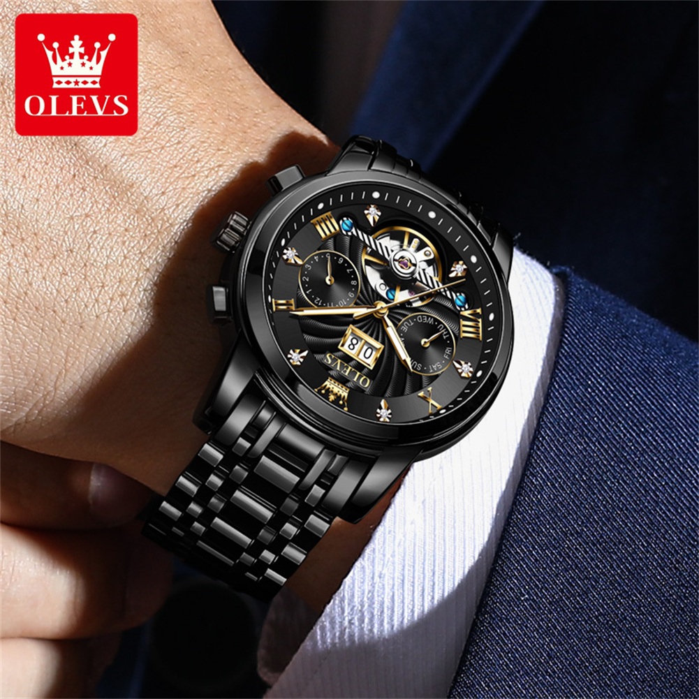 OLEVS Classic Men's Watches To - Tourbillon Movement Watch incelemesi ve fiyatı