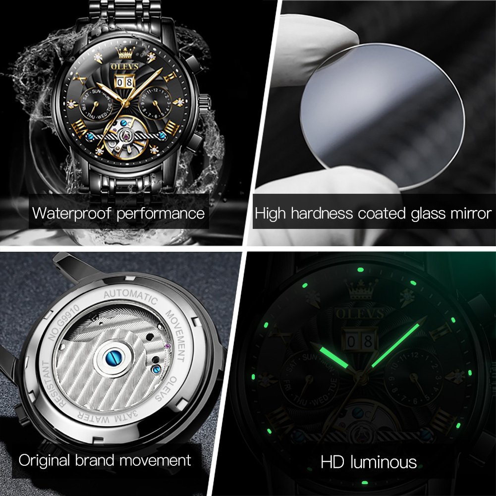 OLEVS Classic Men's Watches To - Tourbillon Movement Watch incelemesi ve fiyatı