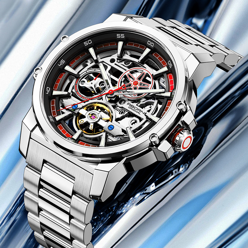 ABORNI 9039 Unique Design Skel - Tourbillon Movement Watch incelemesi ve fiyatı