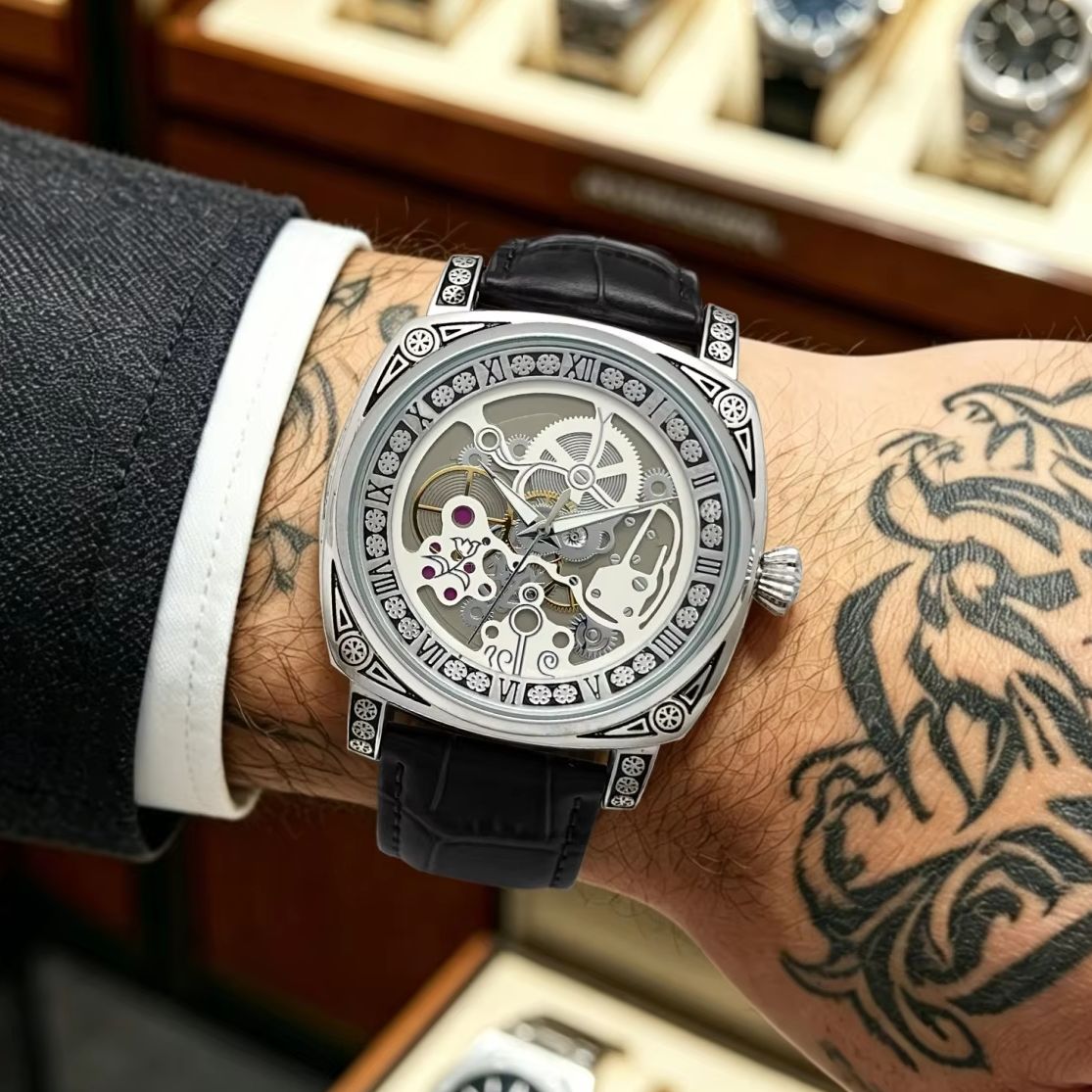 Hip-Hop Street Style Men's Qua - Luxury Watch Engraving incelemesi ve fiyatı