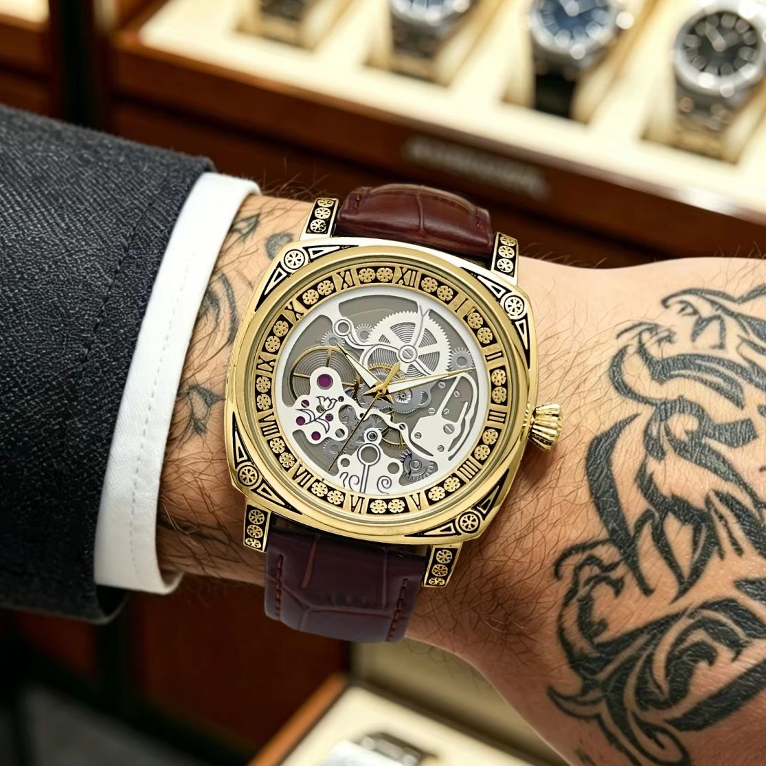 Hip-Hop Street Style Men's Qua - Luxury Watch Engraving incelemesi ve fiyatı