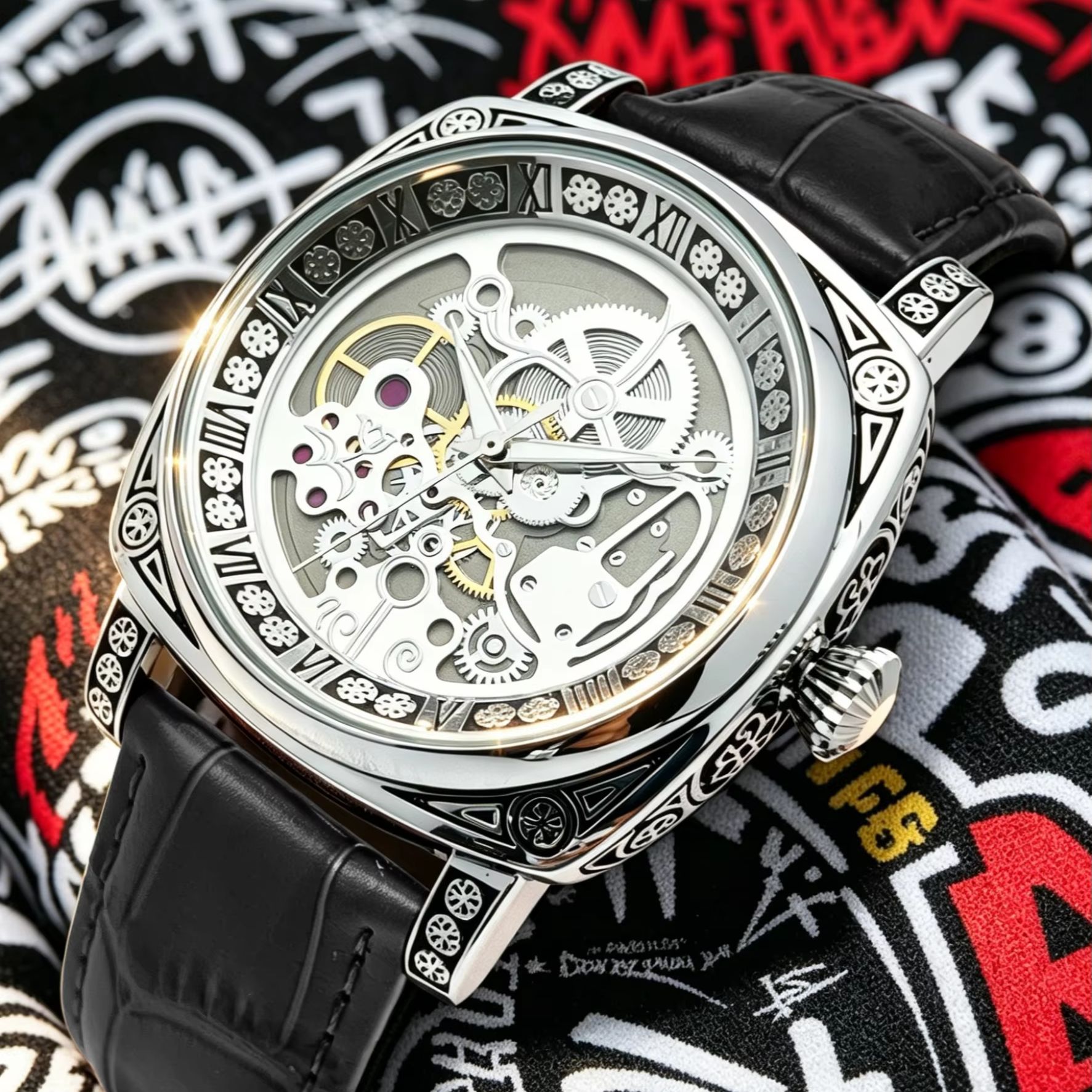 Hip-Hop Street Style Men's Qua - Luxury Watch Engraving incelemesi ve fiyatı