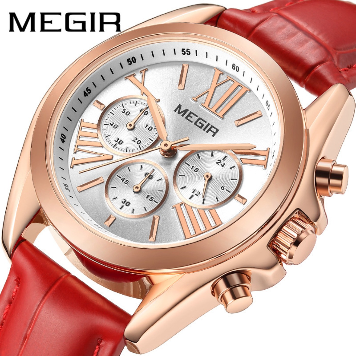 MEGIR New Luxury Leather Watch - Luxury Watch Usa incelemesi ve fiyatı