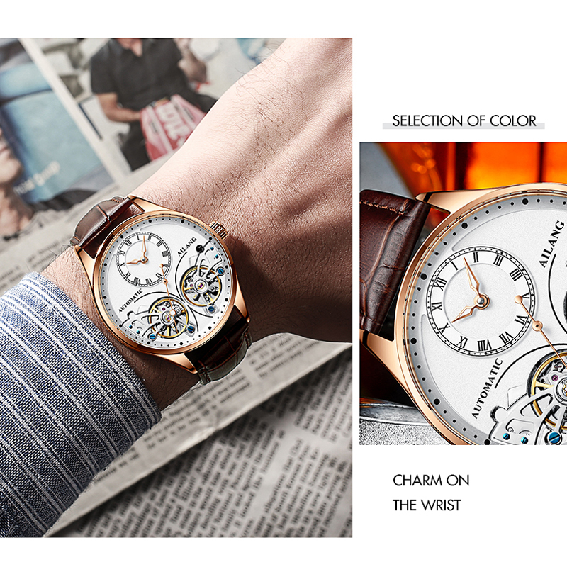 AILANG Brand New Fashion Doubl - Tourbillon Movement Watch incelemesi ve fiyatı